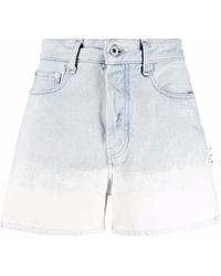Off-White c/o Virgil Abloh - Gradient-Effect Denim Shorts - Lyst