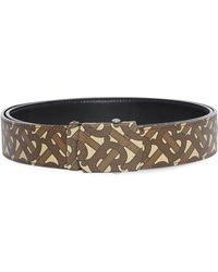 Burberry Cinturón con estampado de monograma - Marrón