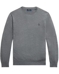 Polo Ralph Lauren - Logo-Embroidered Wool Sweater - Lyst