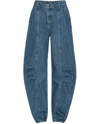 ROTATE BIRGER CHRISTENSEN - Denim Cargo Trousers - Lyst