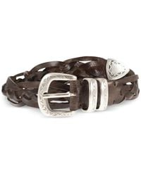 Alberto Luti - Braided Leather Belt - Lyst