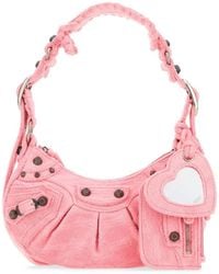 Balenciaga - Le Cagole Xs Leather Shoulder Bag - Lyst