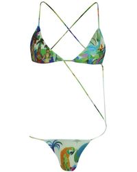 Amir Slama - Print Tie Bikini - Lyst