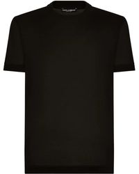 Dolce & Gabbana - クルーネック シルクtシャツ - Lyst