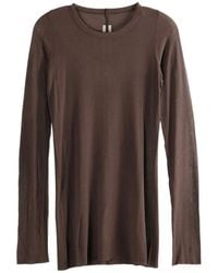 Rick Owens - Ribbed Long-Sleeve T-Shirt - Lyst