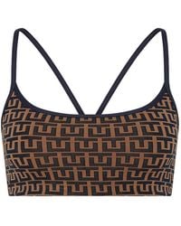 The Upside - Castilla Bowie Geometric-Print Bra - Lyst