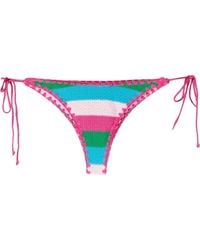 MC2 Saint Barth - Stripe-Print Bikini Bottoms - Lyst