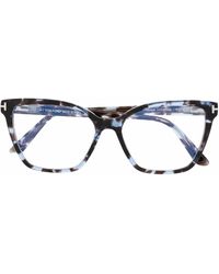 Tom Ford - Tortoiseshell-Effect Cat-Eye Glasses - Lyst