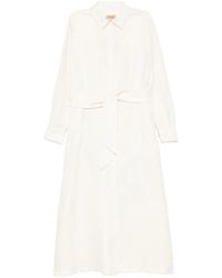 Woolrich - Tie Waist Chemisier Dress - Lyst