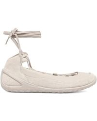 Ecco - Lace-Up Ballet Flats - Lyst