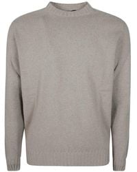 FILIPPO DE LAURENTIIS - Ribbed-Knit Crew-Neck Sweater - Lyst