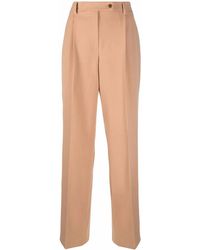 Alberta Ferretti - High-Waisted Straight-Leg Trousers - Lyst