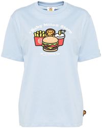 A Bathing Ape - Graphic-Print T-Shirt - Lyst