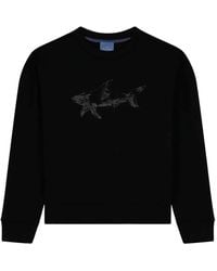 Paul & Shark - Shark-Print Cotton Sweatshirt - Lyst