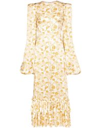 The Vampire's Wife Zijden Jurk - Geel