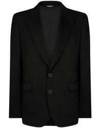 Dolce & Gabbana - Peak Lapel Single-Breasted Jacket - Lyst
