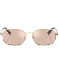 Versace - Lunettes De Soleil Greca À Monture Géométrique - Lyst
