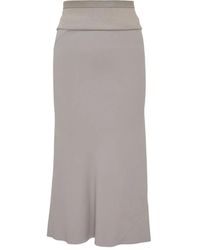 Rick Owens - Calf Bias Midi Skirt - Lyst