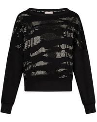 Liu Jo - Appliqués Crew-Neck Sweatshirt - Lyst
