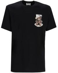 Moschino - Crewneck Printed T-Shirt - Lyst