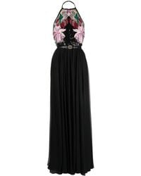 Elie Saab - Sequin-embroidered Silk Maxi Dress - Lyst