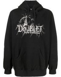 Doublet - Logo-print Cotton Hoodie - Lyst