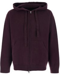 Roberto Collina - Drawstring Hood Wool Sweatshirt - Lyst