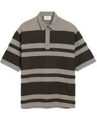 Ami Paris - Camisa Ami De Coeur de algodón a rayas - Lyst