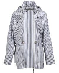 Rabanne - Striped Drawstring Jacket - Lyst
