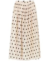 Nicholas - Marit Skirt Lemon Polka Dot - Lyst