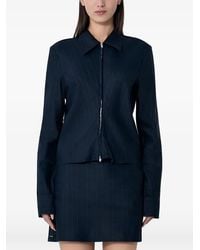Our Legacy - Zip Pinstripe Classic Shirt - Lyst