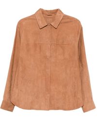 DESA NINETEENSEVENTYTWO - Button-Fastening Leather Jacket - Lyst