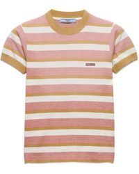 Prada - Bayadere Stripe Jersey T-Shirt - Lyst