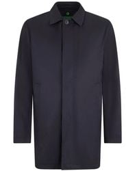 Herno - Manteau Boutonné À Col Pointu - Lyst