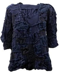 Daniela Gregis - Mosaic Patchwork Crinkled Blouse - Lyst