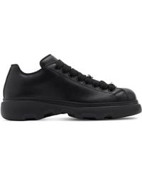 Burberry - Leather Ranger Sneakers - Lyst