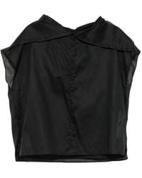 Jil Sander - Cotton Caped Top - Lyst