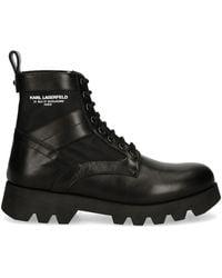 KARL LAGERFELD - Kl11164 Leather Boots - Lyst