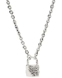 Emanuele Bicocchi - Large Arabesque Padlock Necklace - Lyst