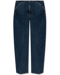 Givenchy - 4G-Embroidered Straight-Leg Jeans - Lyst