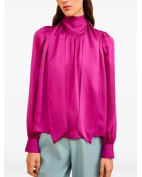 Ulla Johnson - Tie-Neck Blouse - Lyst