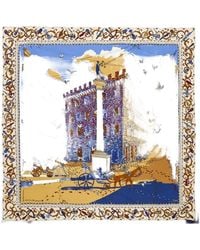 Ferragamo - Palazzo Spini Feroni Print Silk Scarf - Lyst