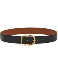 Ferragamo - Cintura Reversibile Con Fibbia Gancini - Lyst