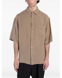 Grifoni - Short-Sleeve Chest-Pocket Shirt - Lyst