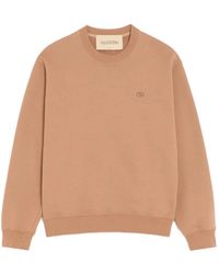 Valentino Garavani - Cotton Sweatshirt With Vlogo Embroidery - Lyst