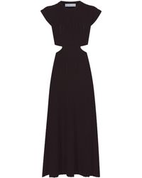 Proenza Schouler - Cut-out Detailing Short-sleeve Dress - Lyst