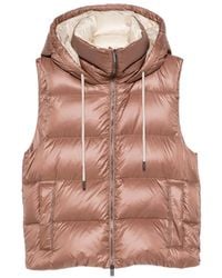 Peserico - Gilet Matelassé À Capuche - Lyst