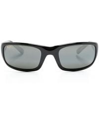 Maui Jim - Logo-Print Rectangle-Frame Sunglasses - Lyst