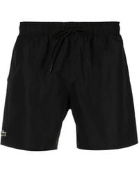 Lacoste - Swim Shorts Black/green - Lyst