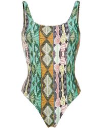 Lygia & Nanny Hapuna Bedrukt Badpak - Groen